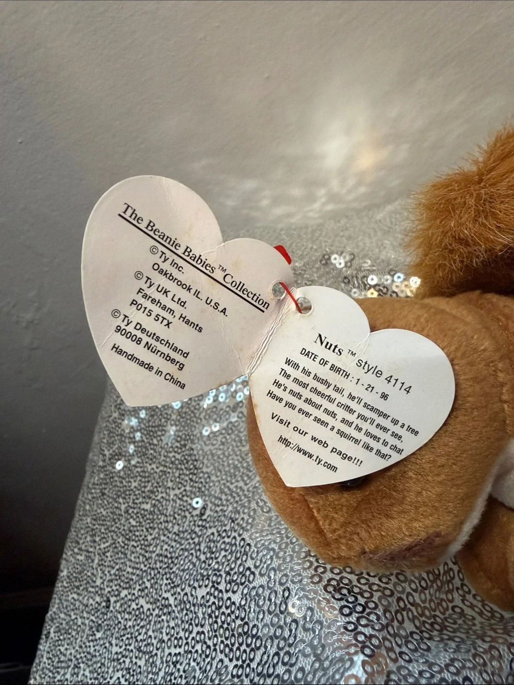 NWT Ty Nuts the Squirrel Beanie Baby